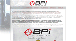 Desktop Screenshot of bpioutdoors.com